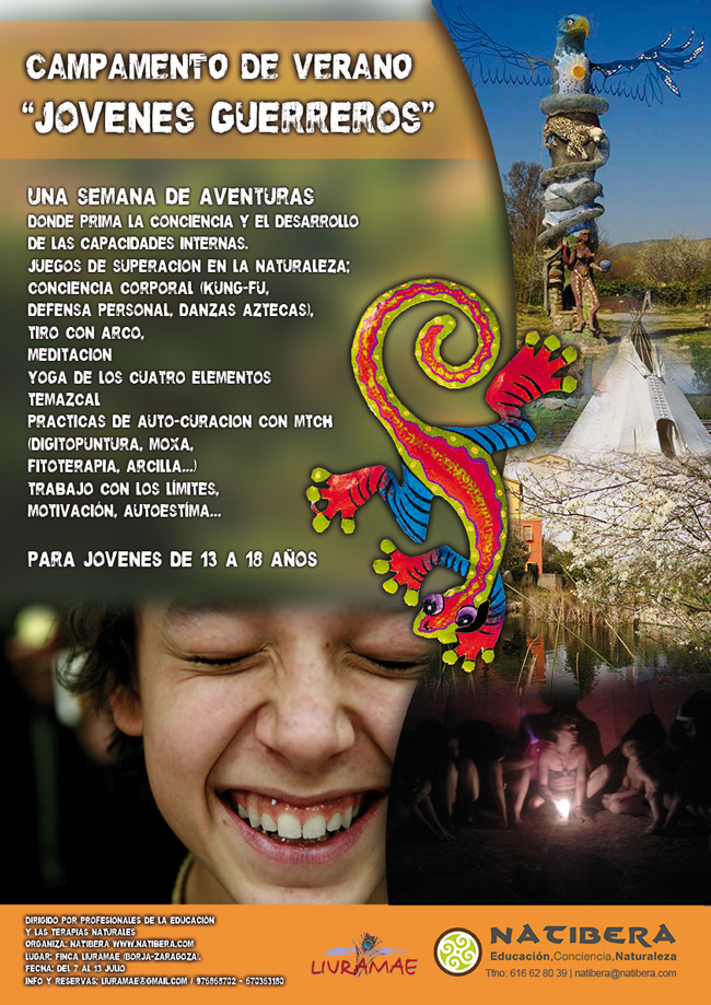  Campamento "jvenes guerreros espirituales" (13-18 aos) Julio 2013 en Liuramae, Borja - Espaa